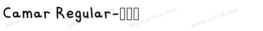Camar Regular字体转换